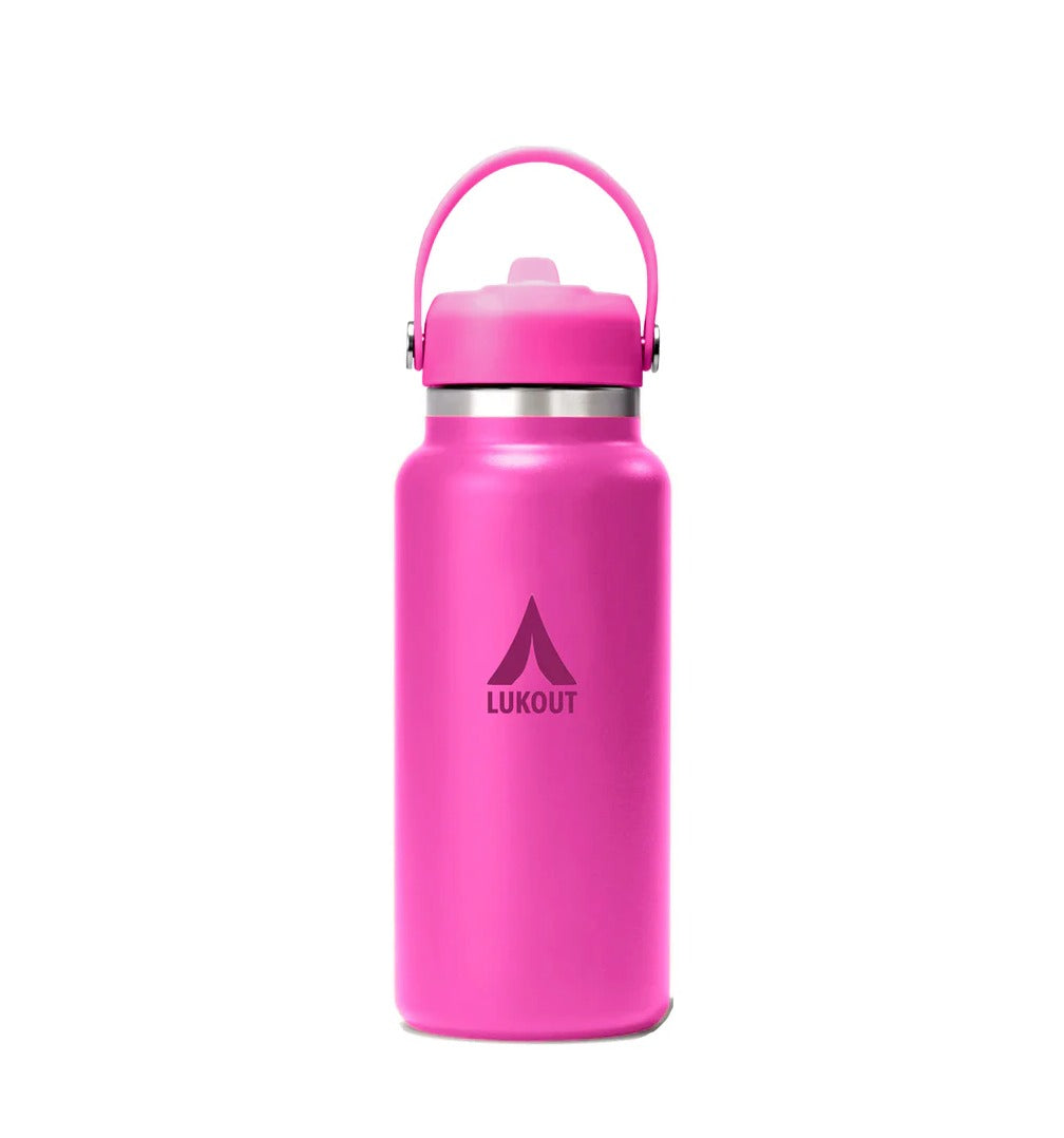 Wide Mouth 946 ml/32 Oz | Straw Handle | DRAGONFRUIT
