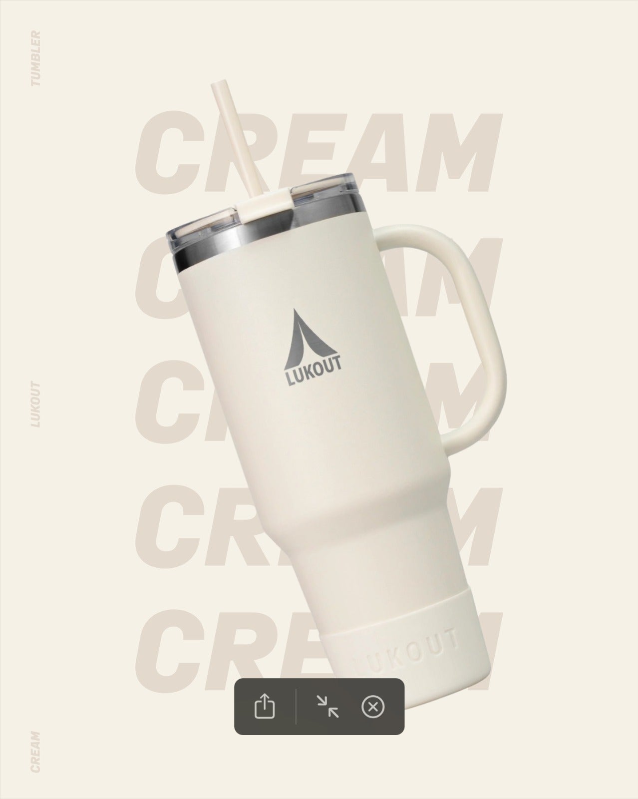 Travel Tumbler 1200 ml - CREAM