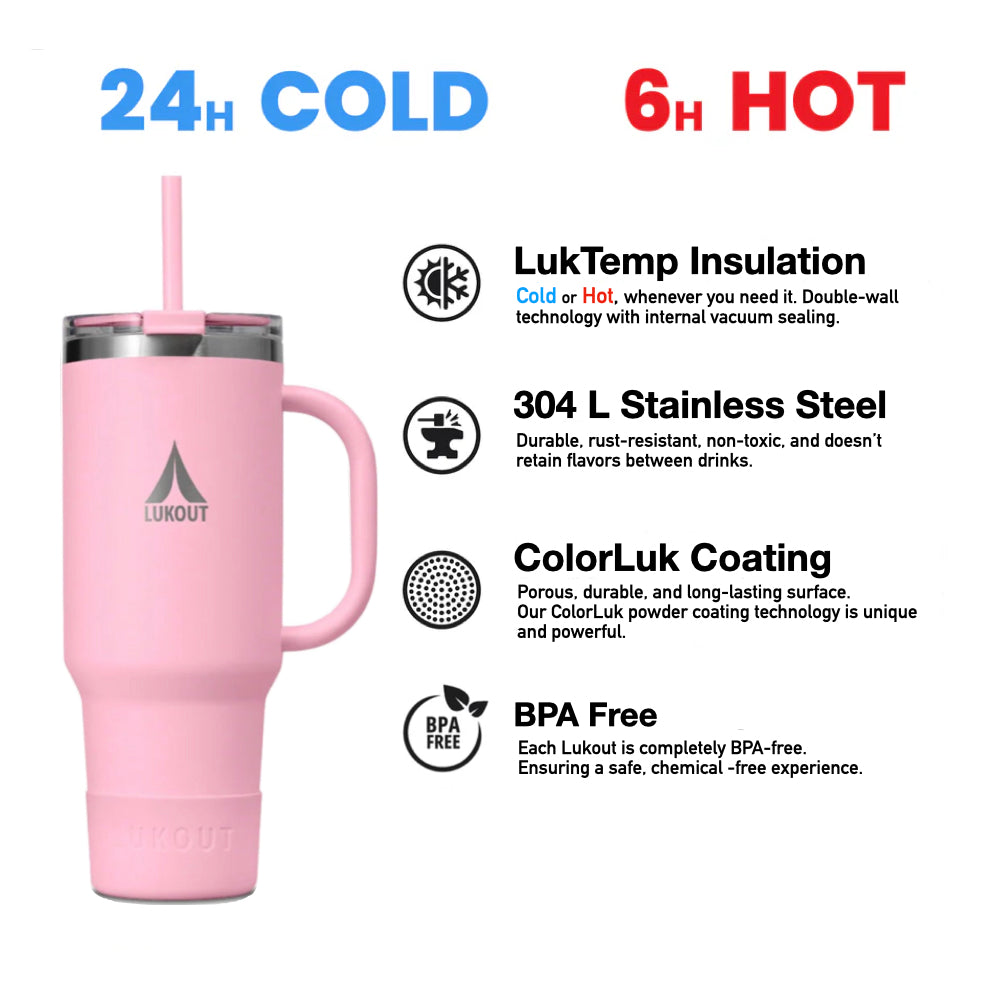 Travel Tumbler 1200 ml - SOFT PINK